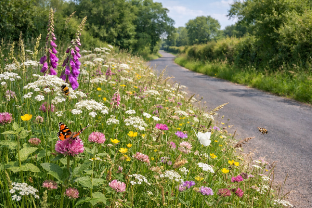 Let road verges grow wild for pollinators